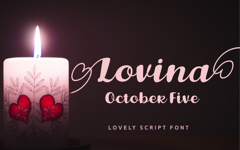 Lovina October Five font